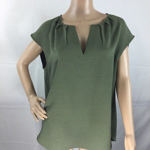 NWT J Crew Green Sleeveless Top Size 12